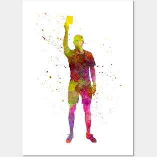 Sports referee in watercolor Posters and Art